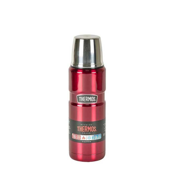Thermos Stainless King Termoflaske 0,47 L Mørkerød
