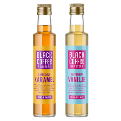 Black Coffee Roasters Karamel & Vanilje Sirup 2x25 cl