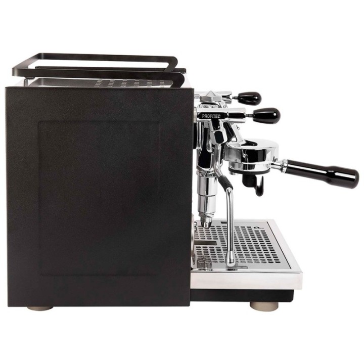 Profitec RIDE Espressomaskine Inkl. Eureka Mignon Libra Chrome/Mat Sort Espressokværn, Knockbox & Mælkekande 0,5L