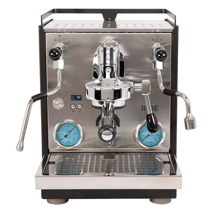 Profitec RIDE Espressomaskine Inkl. Eureka Mignon Libra Chrome/Mat Sort Espressokværn, Knockbox & Mælkekande 0,5L