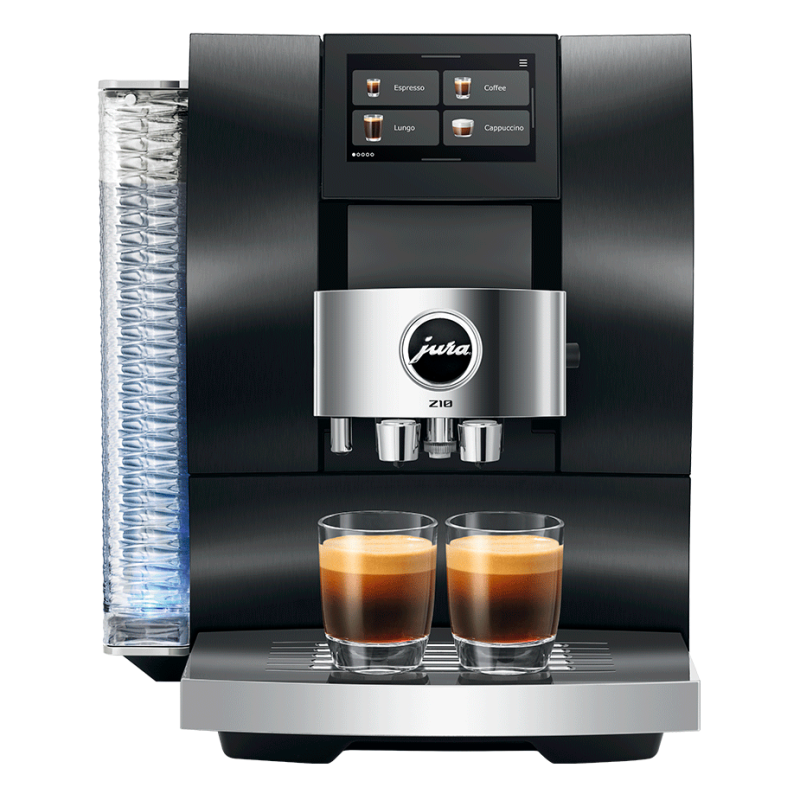 Jura Z10 (EB) Aluminium Black Espressomaskine Inkl. Startpakke DK sprog, Rens, Afkalkning, Mælkebeholder & 3kg Rigtig Kaffe