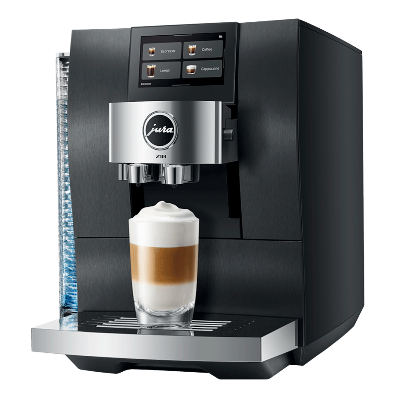Jura Z10 (EB) Aluminium Black Espressomaskine Inkl. Startpakke DK sprog, Rens, Afkalkning, Mælkebeholder & 3kg Rigtig Kaffe