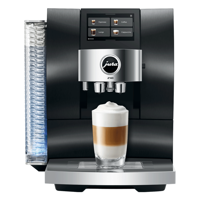 Jura Z10 (EB) Aluminium Black Espressomaskine Inkl. Startpakke DK sprog, Rens, Afkalkning, Mælkebeholder & 3kg Rigtig Kaffe