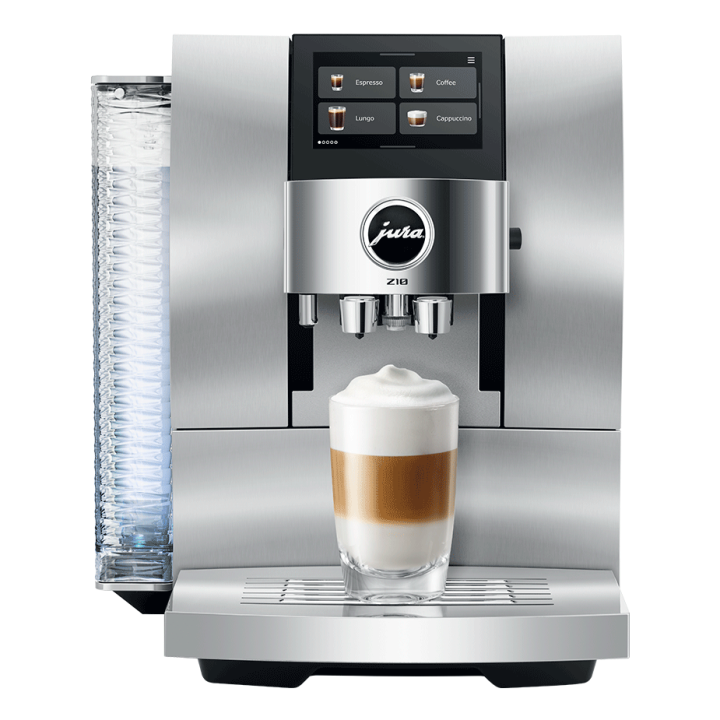 Jura Z10 (EB) Aluminium White Espressomaskine Inkl. Startpakke DK sprog, Rens, Afkalkning, Mælkebeholder & 3kg Rigtig Kaffe