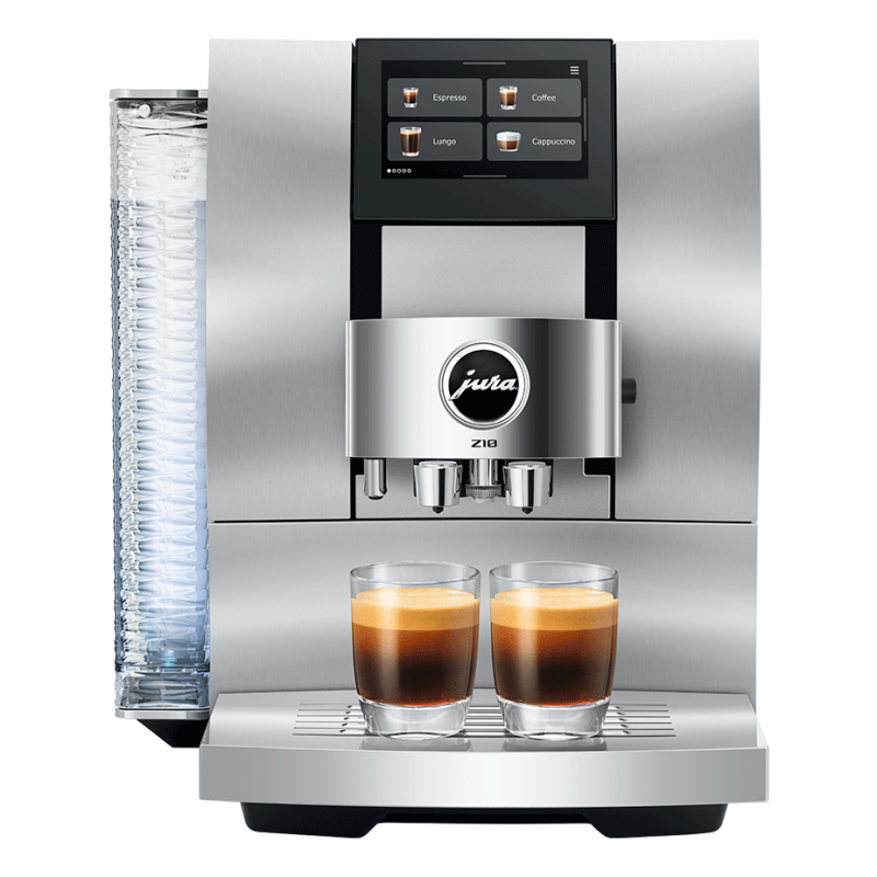 Jura Z10 (EB) Aluminium White Espressomaskine Inkl. Startpakke DK sprog, Rens, Afkalkning, Filter, Mælkebeholder & 3kg Kaffe