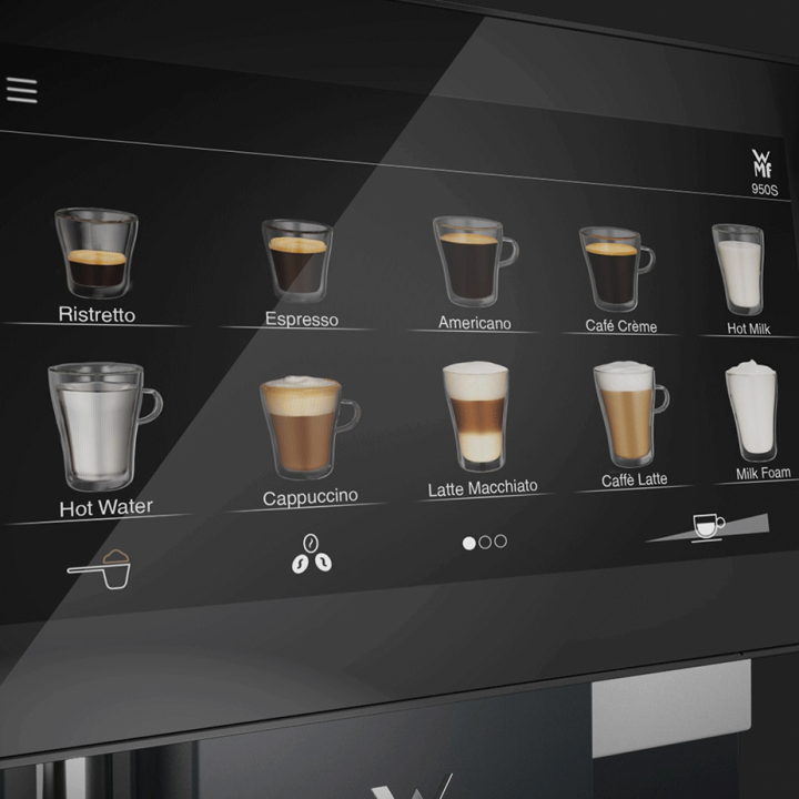 WMF 950S Hvid/Sort Espressomaskine Inkl. Vandfilter & Installationssæt