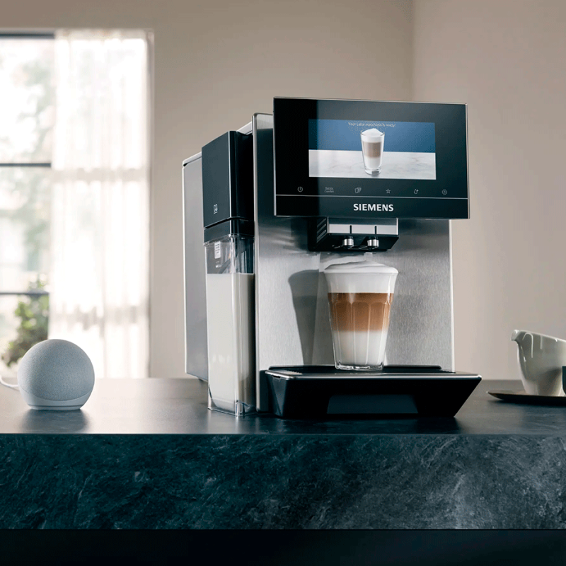 Siemens TQ905RZ3 EQ900 Plus Espressomaskine Inkl. AutoCalc'n Clean & Termokande