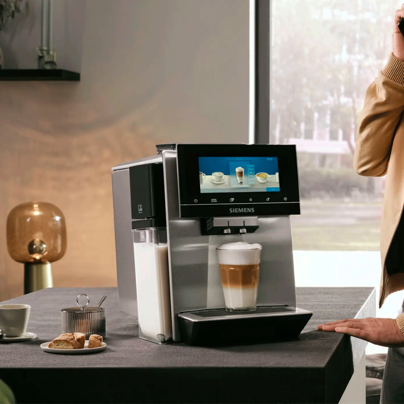 Siemens TQ905RZ3 EQ900 Plus Espressomaskine Inkl. AutoCalc'n Clean & Termokande