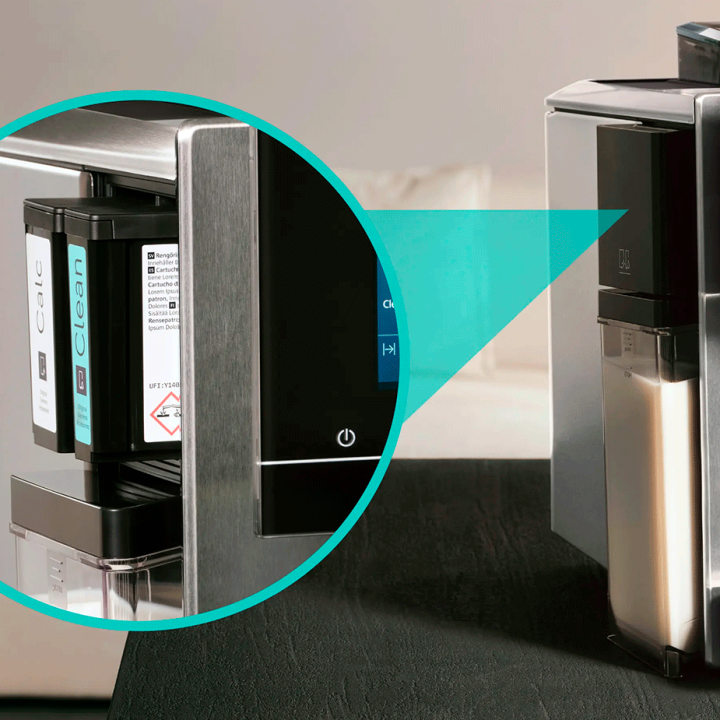 Siemens TQ905RZ3 EQ900 Plus Espressomaskine Inkl. AutoCalc'n Clean, Termokande & 6kg Rigtig Kaffe Hele kaffebønner