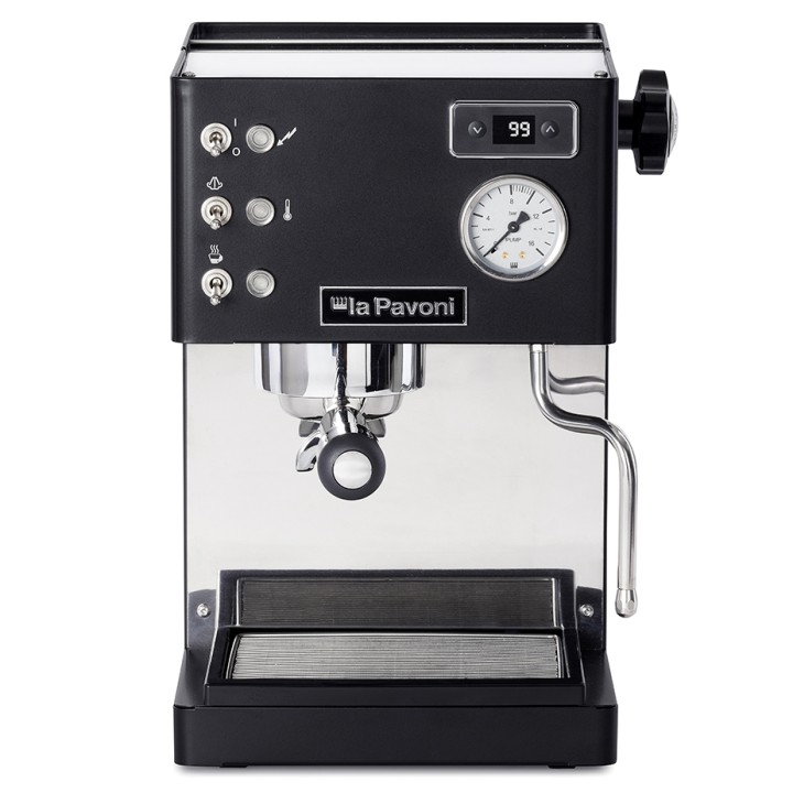 La Pavoni Casa Bar PID Sort LPMCBN02EU Espressomaskine Inkl. Eureka Mignon Zero 55s Mat Sort Espressokværn
