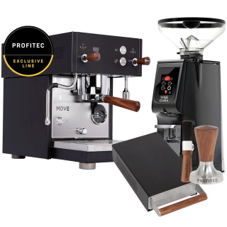 Profitec MOVE Espressomaskine - Exclusive Line Inkl. Eureka Atom W 65 Casa Espressokværn, Knockbox, Tamper & Rensebørste