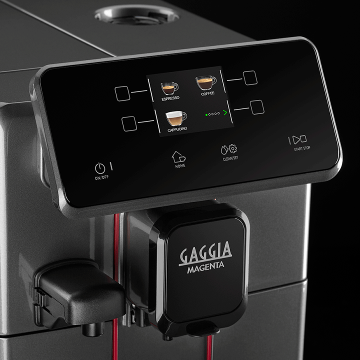 Gaggia Magenta Prestige Glazed Grey Espressomaskine Inkl. 3x400g Rigtig Kaffe & Sirup