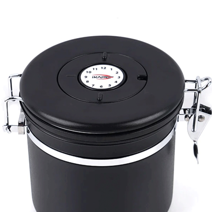 IKAPE Kaffebeholder Sort 600g