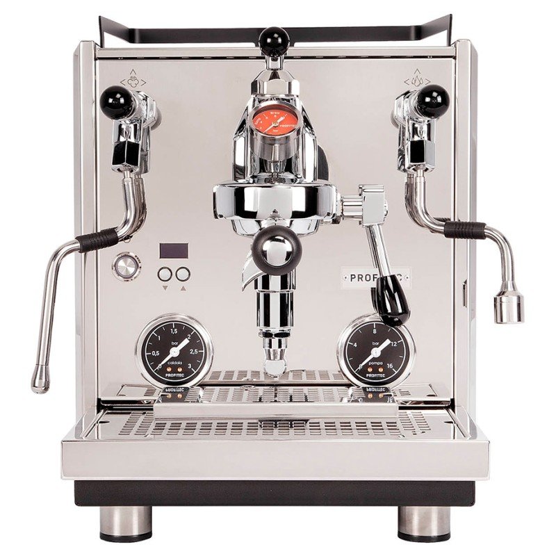 Profitec Drive Espressomaskine Inkl. Eureka Mignon Libra Chrome/Mat Sort Espressokværn & Baristaudstyr
