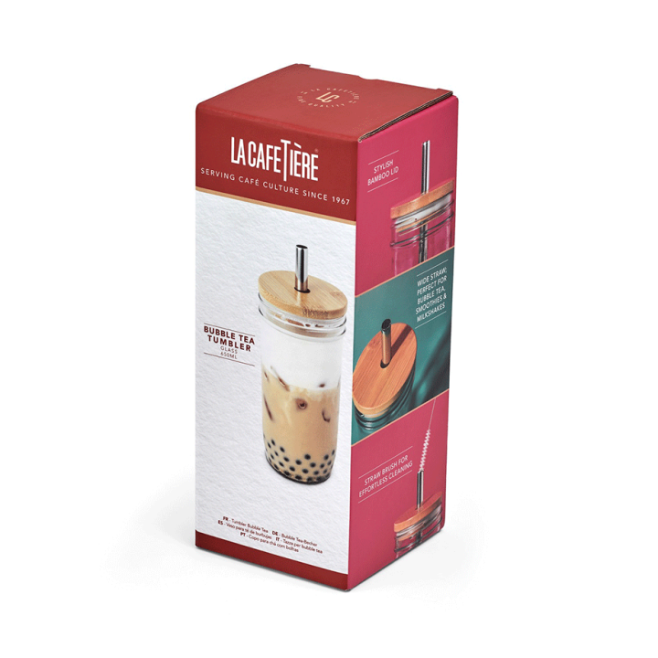 La Cafetiere To Go Glas m. Sugerør 65 cl