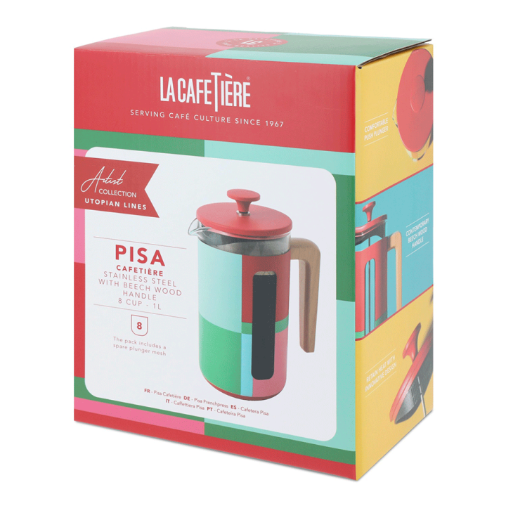 La Cafetière Pisa 8 Kop. Stempelkande Utopian Lines