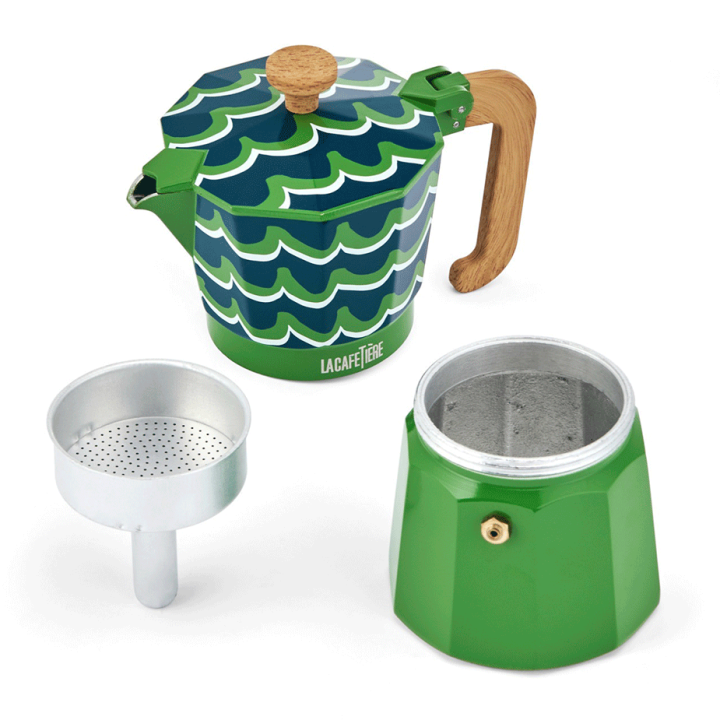 La Cafetière Venice 6 Kop. Espressokande Cyan Tides