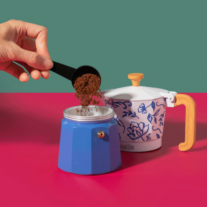 La Cafetière Venice 6 Kop. Espressokande Blu Fiorato