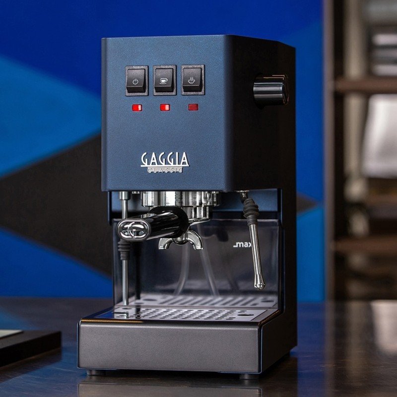 Gaggia Classic E24 Blå Espressomaskine Inkl. Baristaudstyr