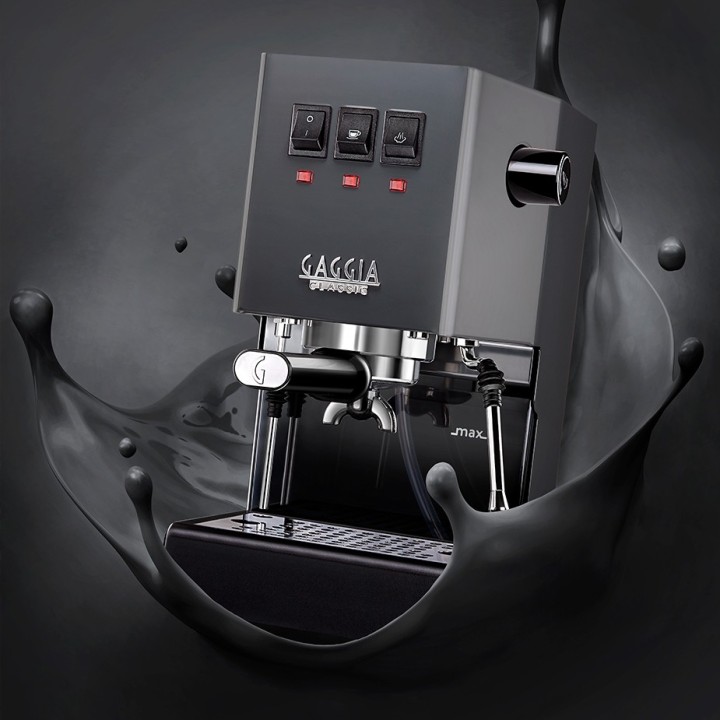 Gaggia Classic E24 Grå Espressomaskine Inkl. Eureka Mignon Zero 55s & Baristaudstyr