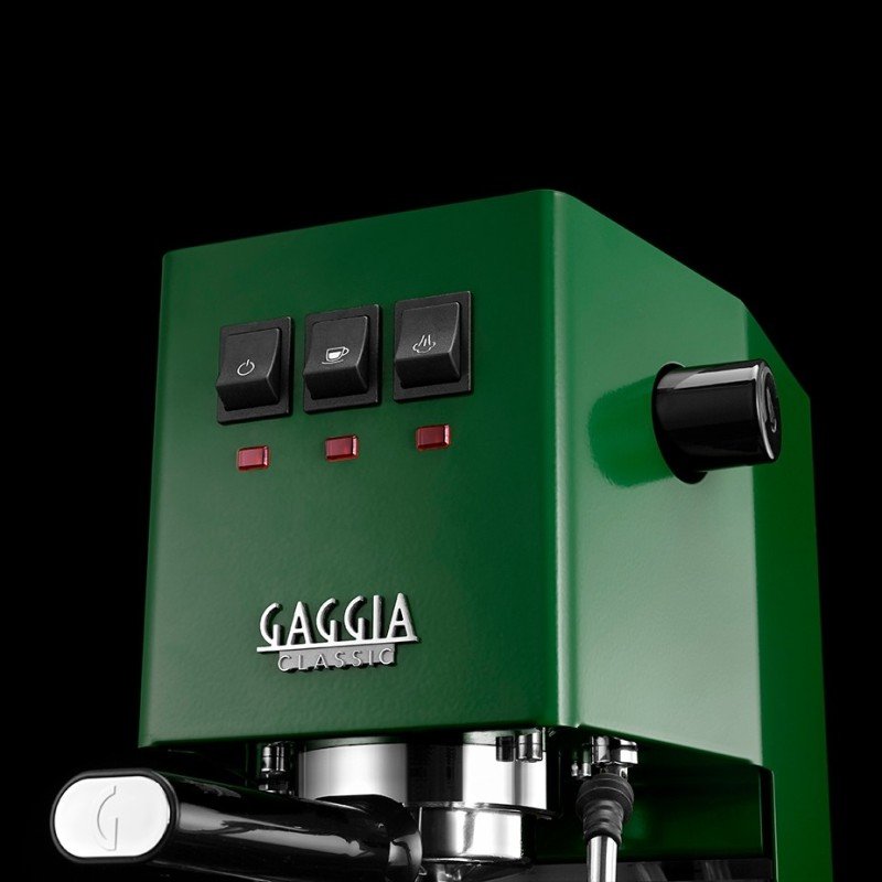 Gaggia Classic E24 Jungle Green Espressomaskine Inkl Eureka Mignon Zero 55s & Baristaudstyr