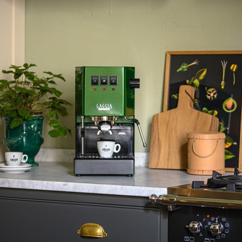Gaggia Classic E24 Jungle Green Espressomaskine Inkl Baristaudstyr