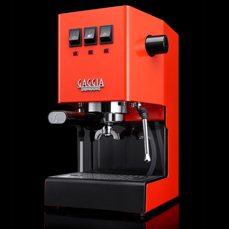 Gaggia Classic E24 Lobster Red Espressomaskine Inkl. Eureka Mignon Zero 55s & Baristaudstyr