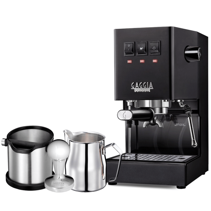 Gaggia Classic E24 Sort Espressomaskine Inkl. Baristaudstyr