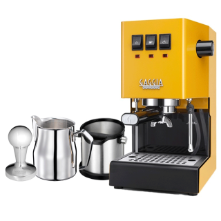 Gaggia Classic E24 Sunshine Yellow Espressomaskine Inkl. Baristaudstyr