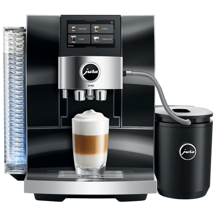 Jura Z10 (EB) Diamond Black Espressomaskine Inkl. Startpakke DK sprog, Rens, Afkalkning, Mælkebeholder & 3kg Rigtig Kaffe