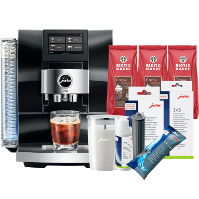 Jura Z10 (EB) Diamond Black Espressomaskine Inkl. Startpakke DK sprog, Rens, Afkalkning, Filter, Mælkebeholder & 3kg Kaffe