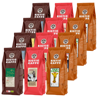 Rigtig Kaffe Mixpakke 5,2kg Hele kaffebønner