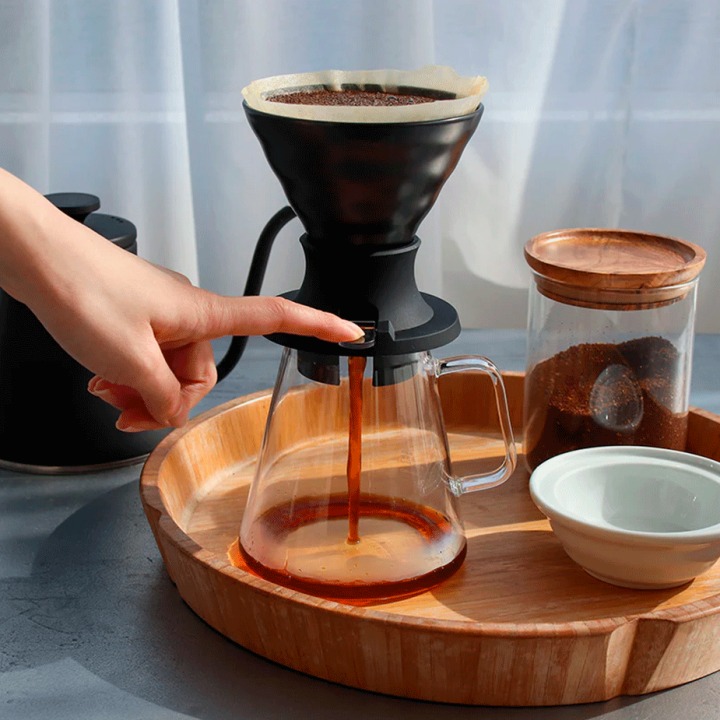 Hario V60 Immersion Switch Dripper Keramik 2 Kop. Sort Inkl. 100 stk. Filtre