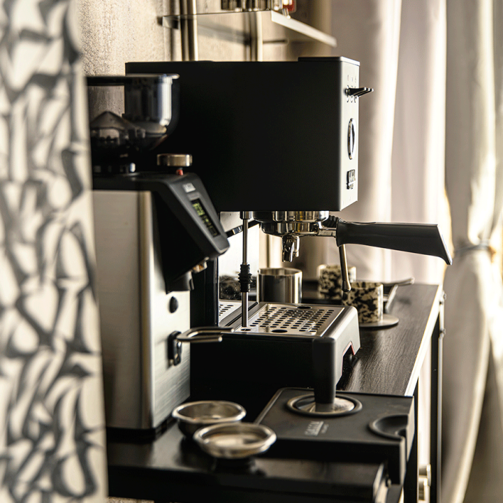 Gaggia Classic UP Sort Espressomaskine Inkl. Eureka Mignon Zero 65 Mat Sort Espressokværn