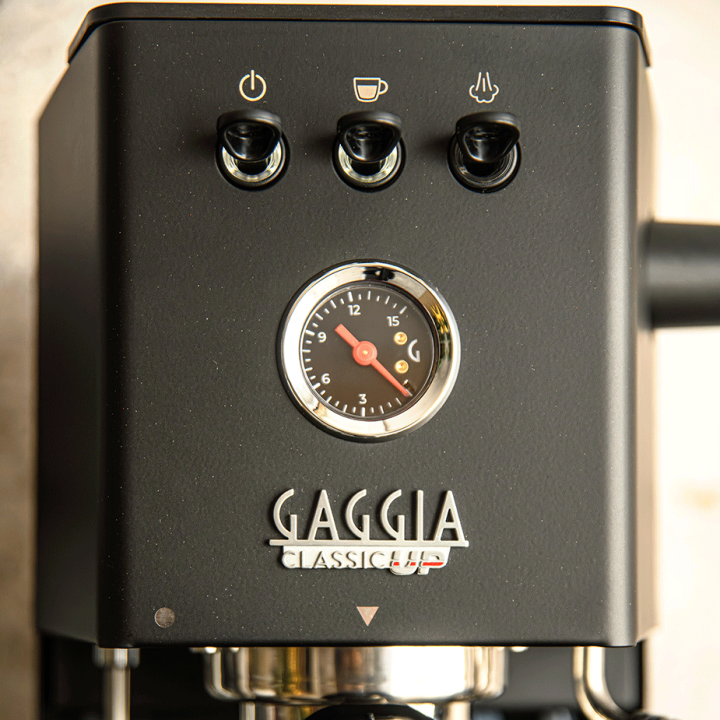 Gaggia Classic UP Sort Espressomaskine Inkl. Eureka Mignon Zero 65 Mat Sort Espressokværn