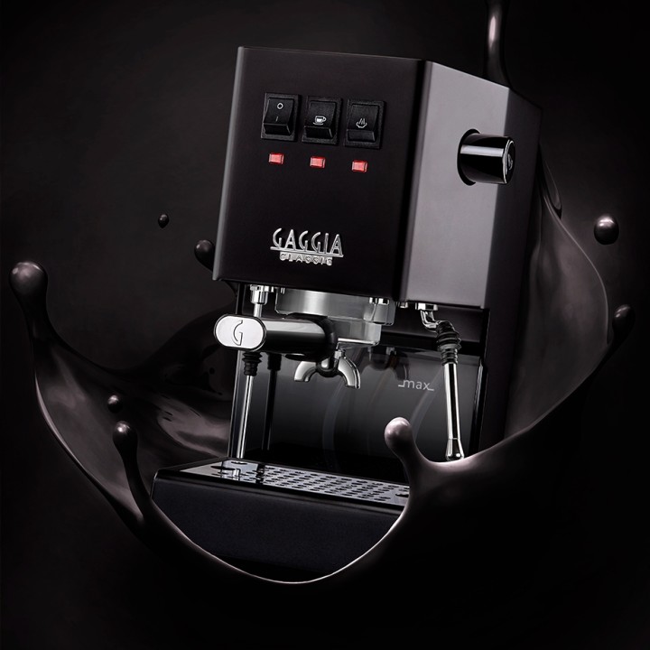 Gaggia Classic E24 Sort Espressomaskine Inkl. Eureka Mignon Zero 65 Speedy Mat sort Epsressokværn