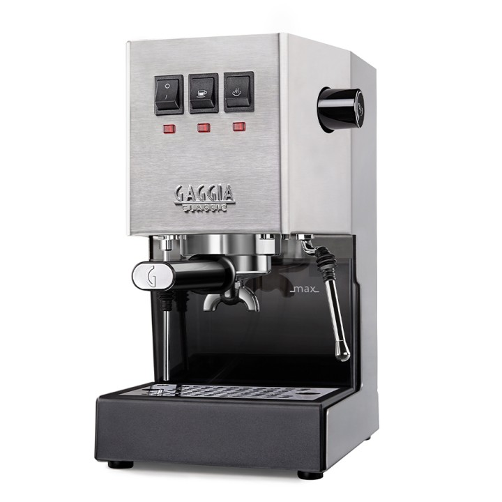 Gaggia Classic E24 Stål Espressomaskine Inkl. Eureka Mignon Zero 65 Speedy Mat Sort Espressokværn