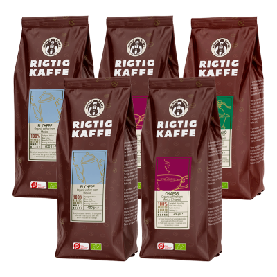 Rigtig Kaffe Mixpakke 2kg Hele kaffebønner