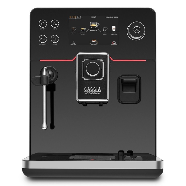 Gaggia Accademia Espressomaskine Inkl. Mælkekande 0,5L & 5x400g Rigtig Kaffe Organic Brun Serie