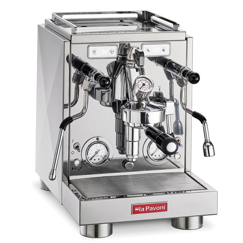 La Pavoni New Botticelli Specialty LPSBSS03NO Espressomaskine Inkl. Eureka Mignon Zero 65 Speedy Chrome Espressokværn