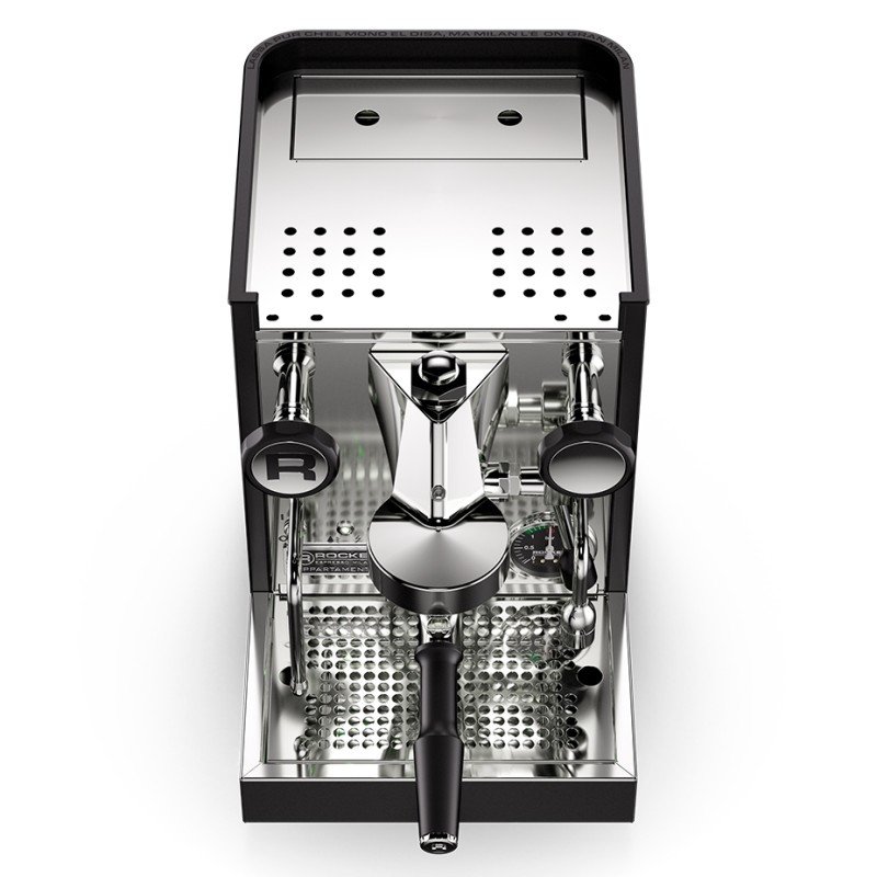 Rocket Appartamento TCA Sort/Kobber Espressomaskine Inkl. Eureka Mignon Zero 65 Speedy Mat Sort Espressokværn