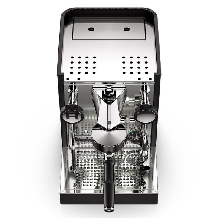 Rocket Appartamento TCA Sort/Kobber Espressomaskine Inkl. Eureka Mignon Zero 65 Speedy Mat Sort Espressokværn