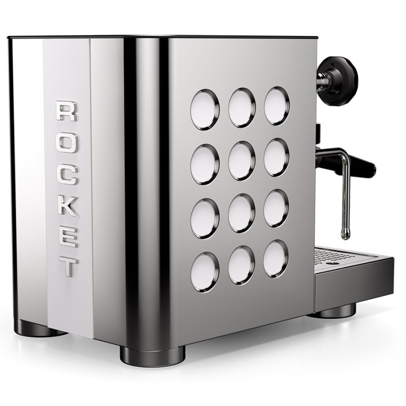 Rocket Appartamento TCA Stål/hvid Espressomaskine Inkl. Eureka Mignon Zero 65 Speedy Hvid Espressokværn