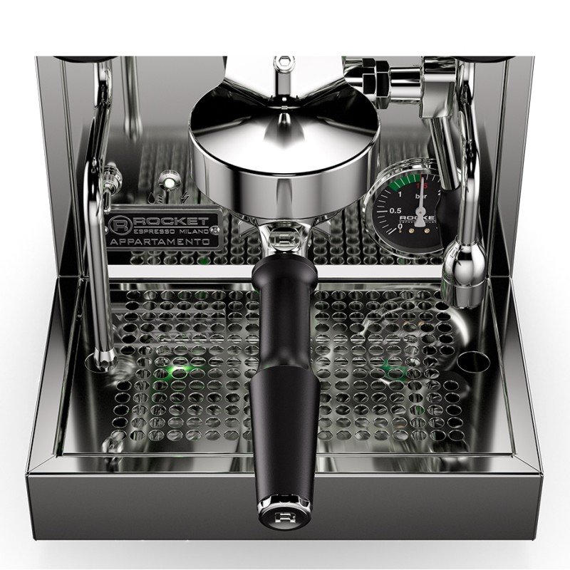 Rocket Appartamento TCA Stål/hvid Espressomaskine Inkl. Eureka Mignon Zero 65 Speedy Hvid Espressokværn