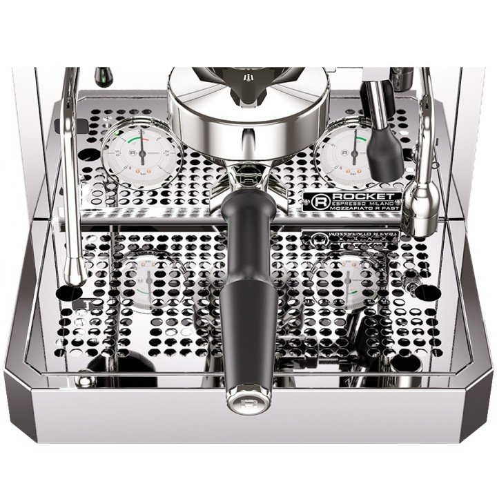 Rocket Mozzafiato Fast R Stål Espressomaskine Inkl. Eureka Atom W 65 Casa Mat Sort Espressokværn