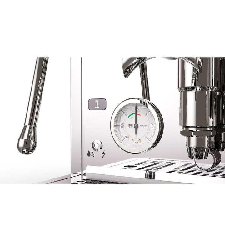 Rocket Mozzafiato Fast R Stål Espressomaskine Inkl. Eureka Atom W 65 Casa Mat Sort Espressokværn