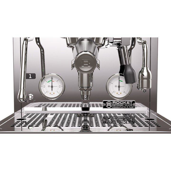 Rocket Mozzafiato Fast R Stål Espressomaskine Inkl. Eureka Atom W 65 Casa Mat Sort Espressokværn