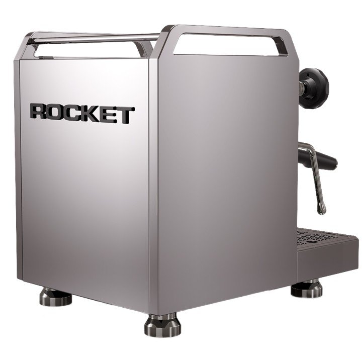 Rocket Mozzafiato Fast R Stål Espressomaskine Inkl. Eureka Atom W 65 Casa Mat Sort Espressokværn