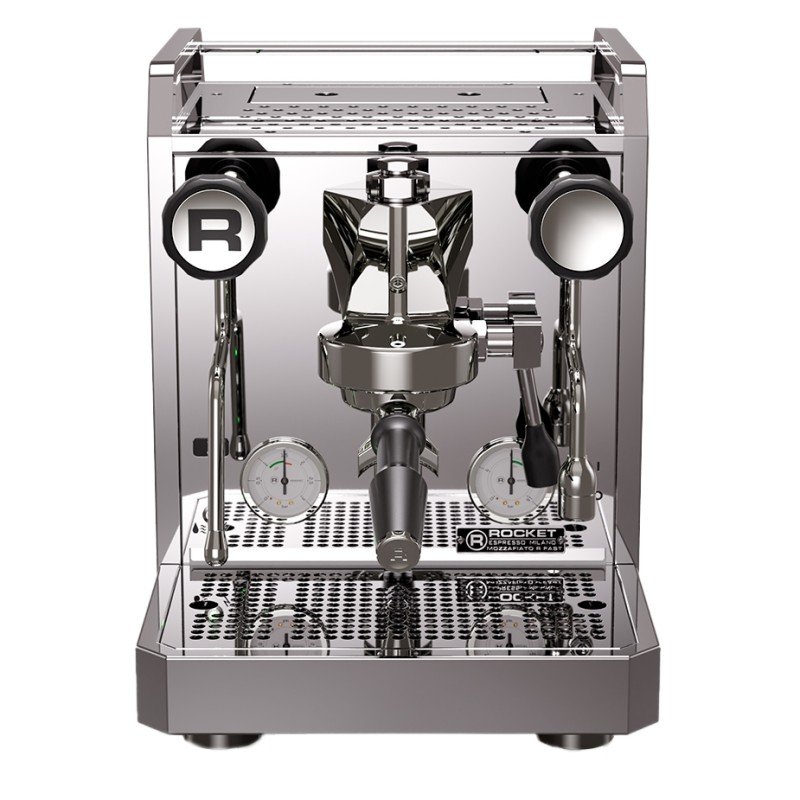 Rocket Mozzafiato Fast R Stål Espressomaskine Inkl. Eureka Atom W 65 Casa Mat Sort Espressokværn
