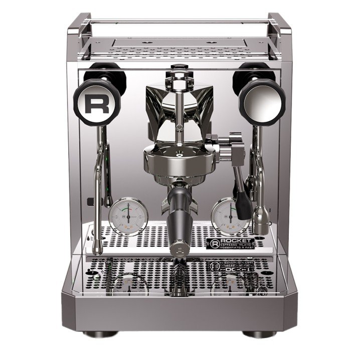 Rocket Mozzafiato Fast R Stål Espressomaskine Inkl. Eureka Atom W 65 Casa Mat Sort Espressokværn